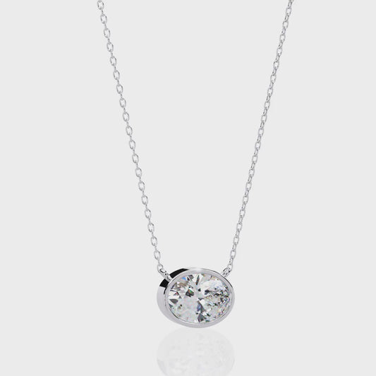 Ovel Diamond Necklace