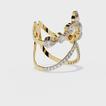 Butterfly Wing Wrap Ring