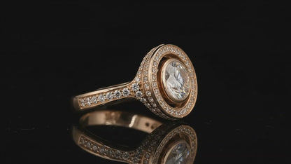 Moissanite/Diamond Engagement Ring