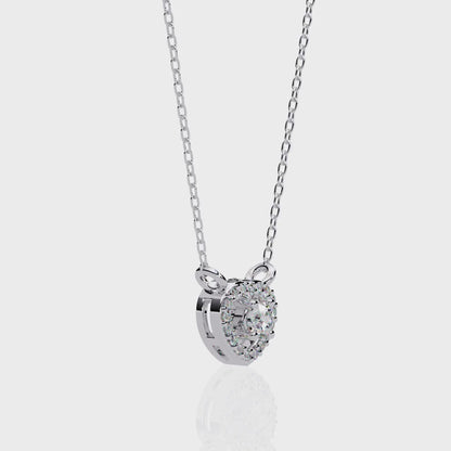 Diamond Heart Pendant Necklace