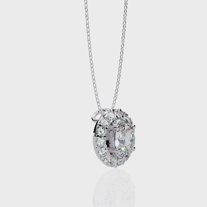 Diamond Halo Pendant
