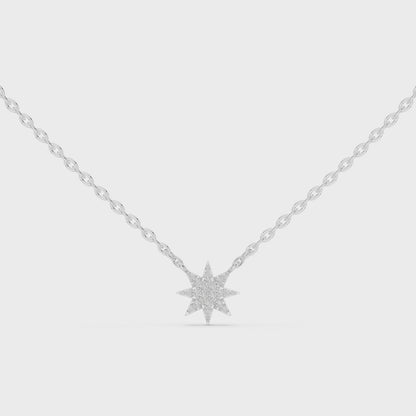 Diamond Star Pendant Necklace