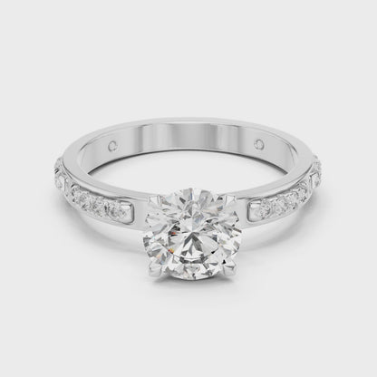 Solitaire Diamond Engagement Ring