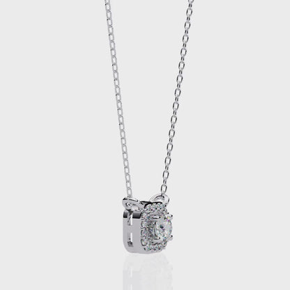 Timeless Elegance Cushion Diamond Pendant