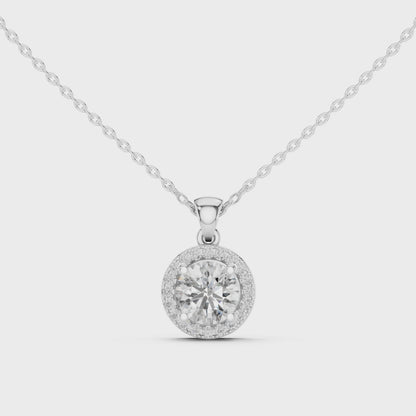 Classic Solitaire Diamond Pendant