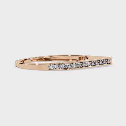 Modern Geometric Triangle Signet Ring