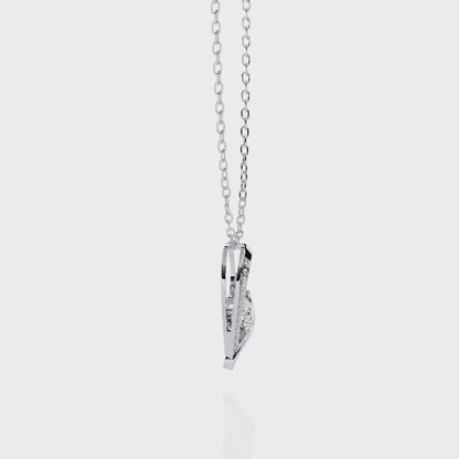 Floating Diamond Heart Pendant