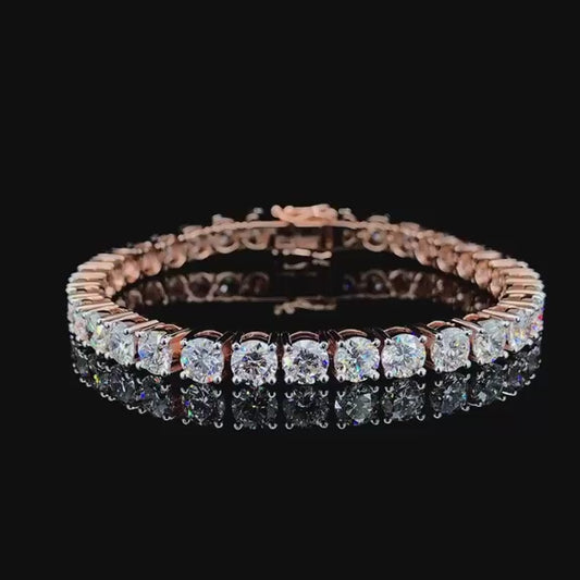 Luxury Round Diamond Tennis Bracelet