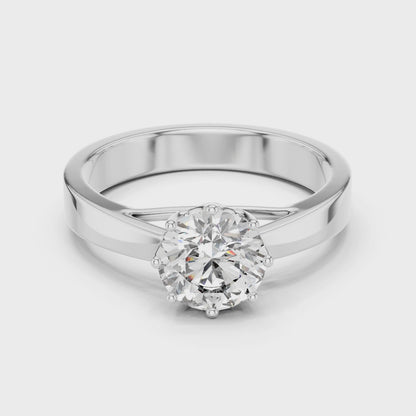 Classic Six-Prong Solitaire Diamond Ring