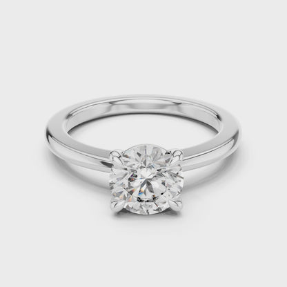 Classic Solitaire Diamond Engagement Ring
