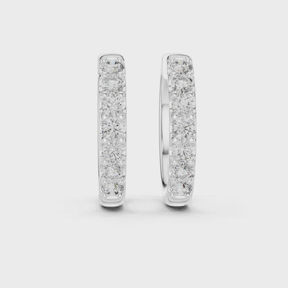 Brilliant Diamond Huggie Hoop Earrings