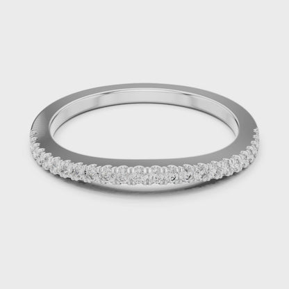 Classic Micro-Pave Diamond Wedding Band