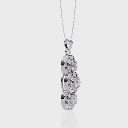 Triple Harmony Diamond Pendant