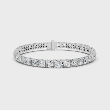 Round Cut Diamond Tennis Bracelet
