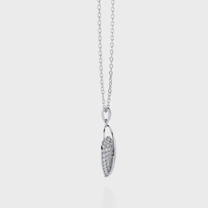 Exquisite Pave Diamond Heart Pendant