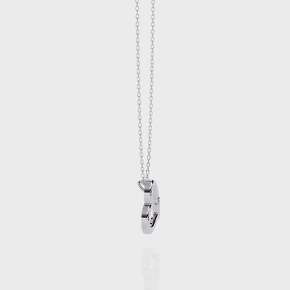 Diamond Accent Open Heart Pendant